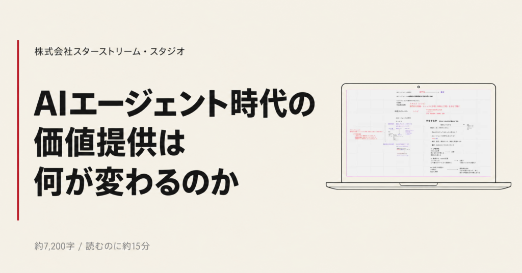 AIエージェント時代の価値提供は何が変わるのか ― 武器は「専門性」と「量産」の2つだけ。制作費がほぼゼロになった今、「何をするか」を決める順番