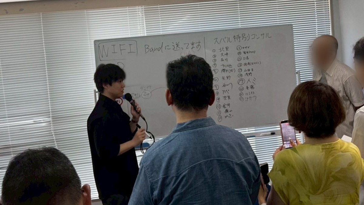 代表の清水が少人数で行っているコンサルティングの様子