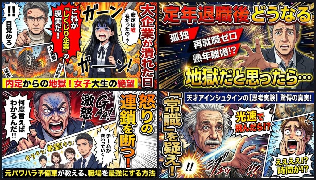 YouTube漫画動画の制作（自社事例）