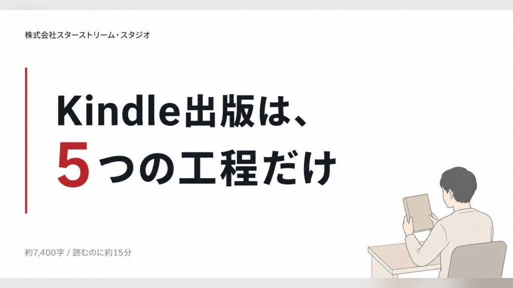 Kindle出版のやり方を最初から最後まで【完全版】AIで原稿・図解・表紙を作って出すまでの全手順