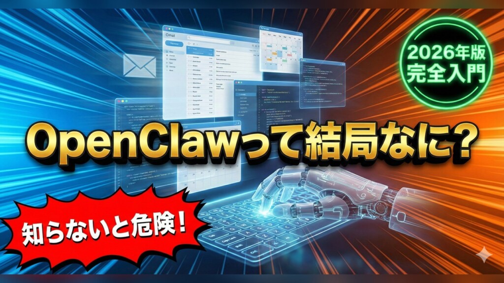 【2026年版】OpenClaw（Clawd Bot）って結局なに？パソコンが苦手な非エンジニアでもわかる「AI秘書」完全入門