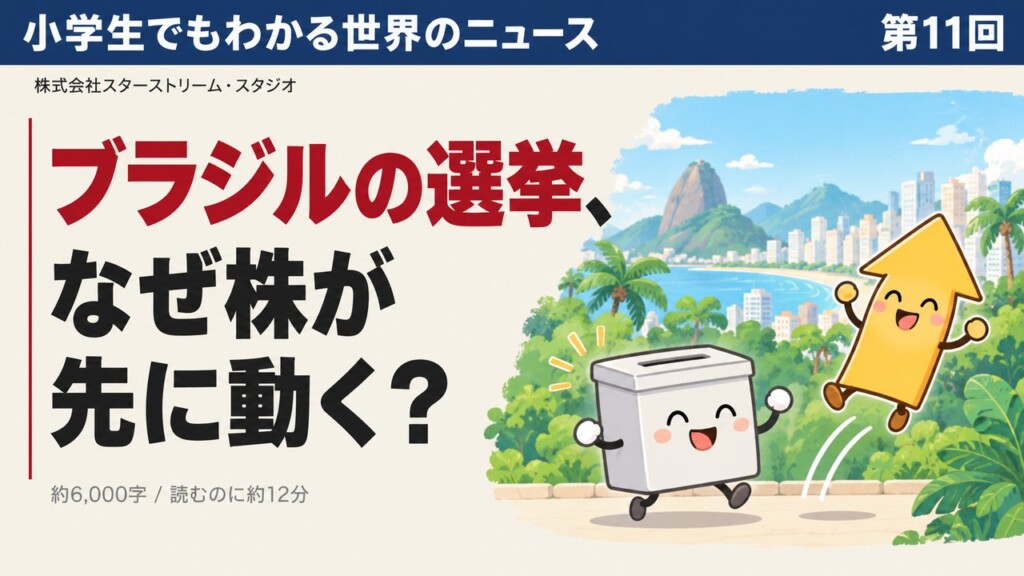 ブラジルの選挙で、なぜ株とお金が先に動くのか ― 小学生でもわかる「織り込む」のしくみ【決選投票は10月25日】