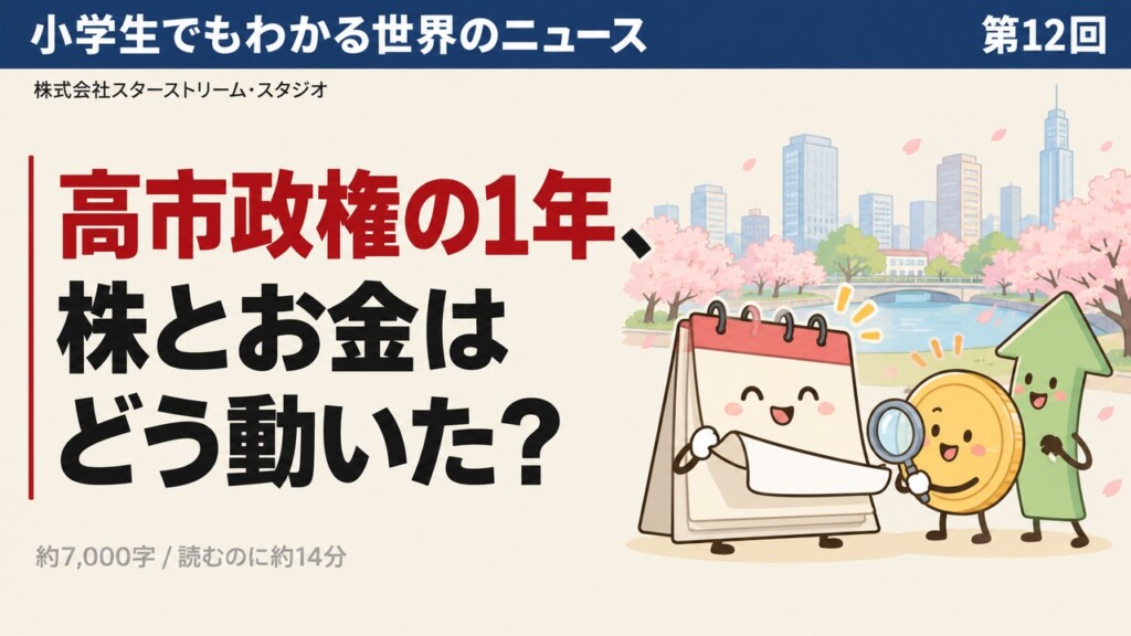 高市政権の1年で、株とお金はどう動いた？ ― 就任のころの予想を数字で答え合わせしたら、逆になったものもあった