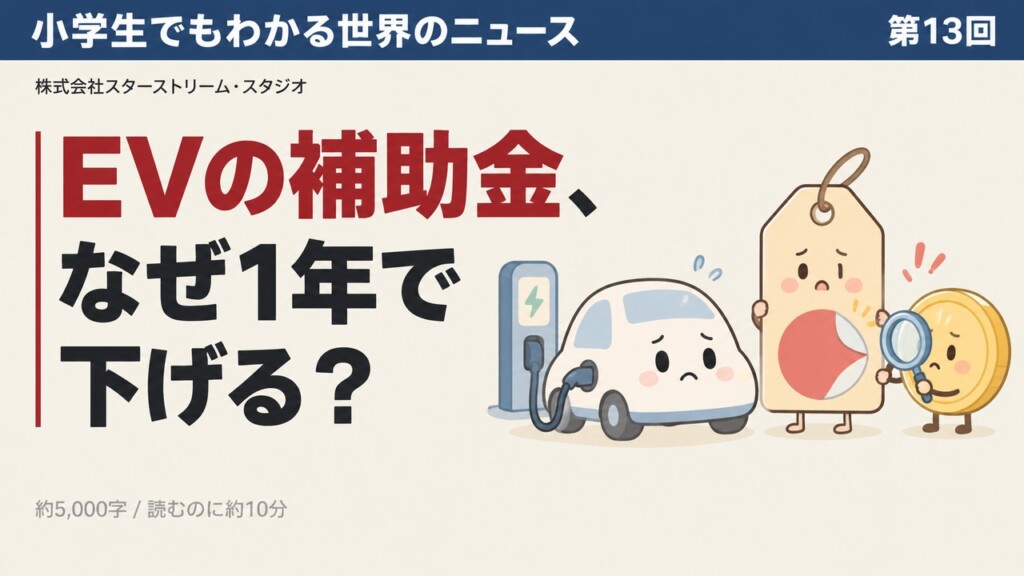 EVの補助金が2027年1月から約6割に ― 今年上げたばかりなのに、なぜ下げる？ 決め手は「買った日」ではなく「登録した日」