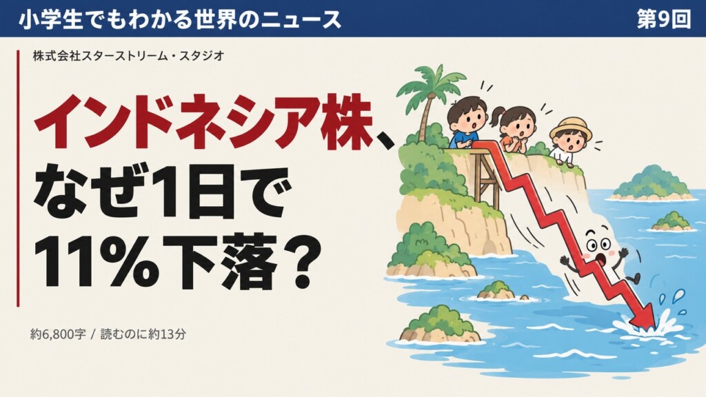 インドネシア株は、なぜ1日で11%も下がったのか ― 小学生でもわかる「株価指数の名簿」のしくみ【MSCIの発表から学ぶ】