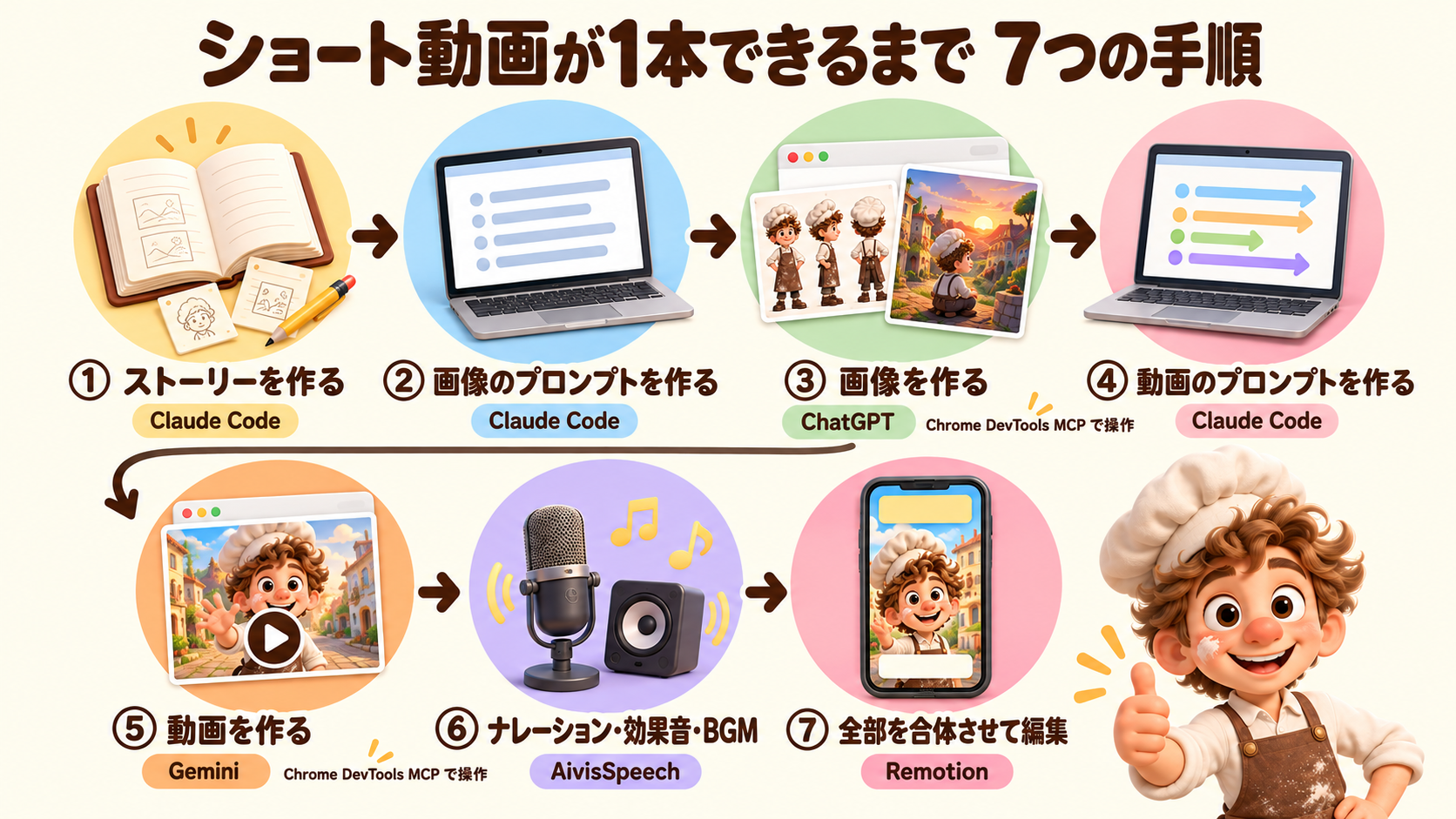 ショート動画が1本できるまでの7つの手順