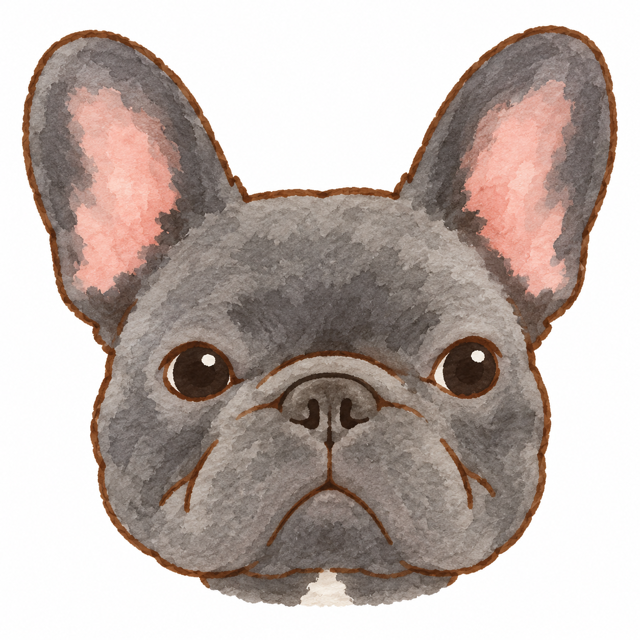 顔だけのイラスト